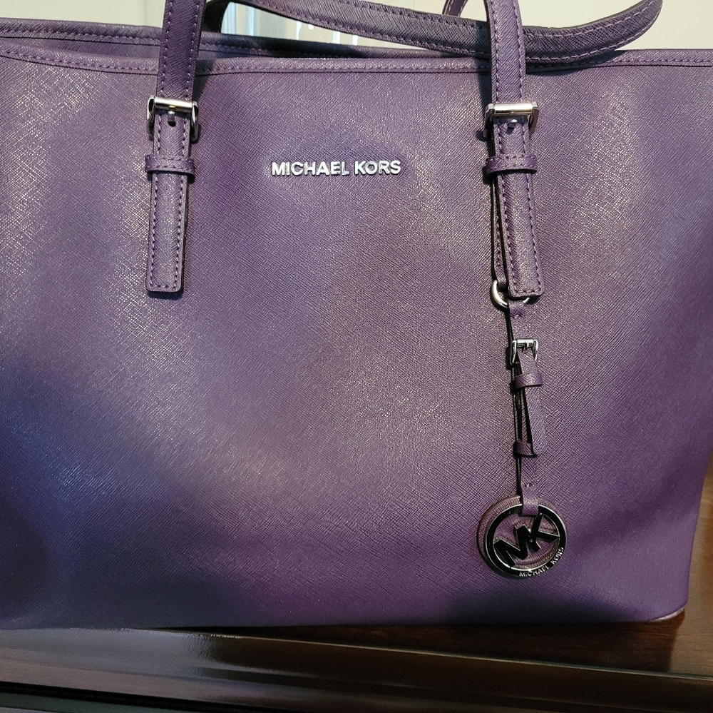 Michael Kors Large Tote EUC Purple